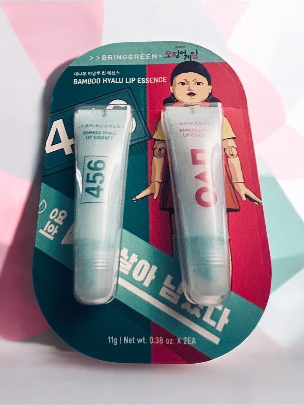 Bringgreen Bamboo Hyalu Lip Essence Duo - Teal & Red